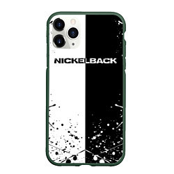 Чехол iPhone 11 Pro матовый Nickelback, цвет: 3D-темно-зеленый