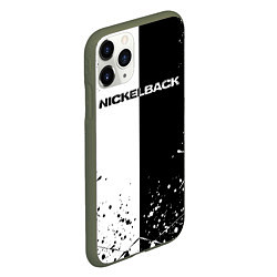 Чехол iPhone 11 Pro матовый Nickelback, цвет: 3D-темно-зеленый — фото 2