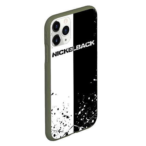Чехол iPhone 11 Pro матовый Nickelback / 3D-Темно-зеленый – фото 2
