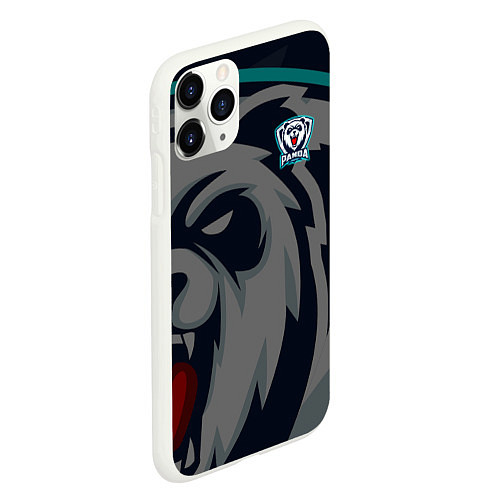 Чехол iPhone 11 Pro матовый Форма Panda / 3D-Белый – фото 2