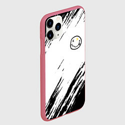 Чехол iPhone 11 Pro матовый NIRVANA, цвет: 3D-малиновый — фото 2