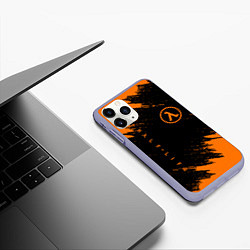 Чехол iPhone 11 Pro матовый HALF-LIFE, цвет: 3D-светло-сиреневый — фото 2