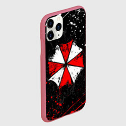 Чехол iPhone 11 Pro матовый RESIDENT EVIL UMBRELLA, цвет: 3D-малиновый — фото 2