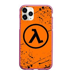 Чехол iPhone 11 Pro матовый HALF-LIFE, цвет: 3D-малиновый