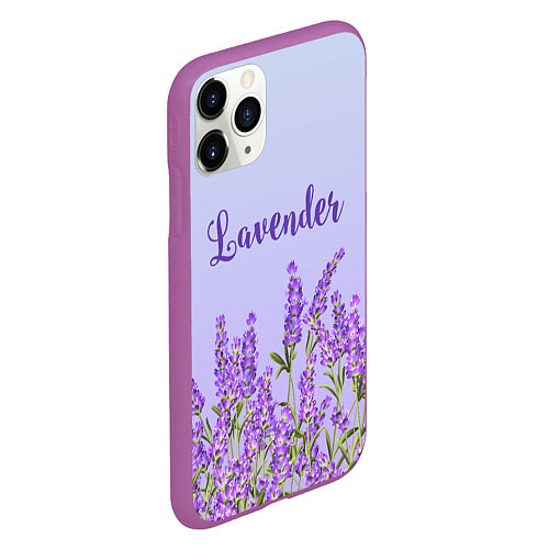 Чехол iPhone 11 Pro матовый Lavander / 3D-Фиолетовый – фото 2