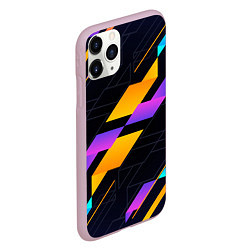 Чехол iPhone 11 Pro матовый Modern Geometry, цвет: 3D-розовый — фото 2