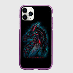 Чехол iPhone 11 Pro матовый THE ELDER SCROLLS, цвет: 3D-фиолетовый