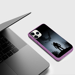 Чехол iPhone 11 Pro матовый ВЕДЬМАК, цвет: 3D-фиолетовый — фото 2