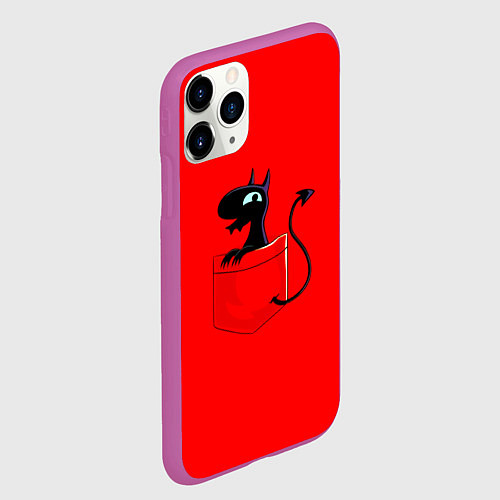 Чехол iPhone 11 Pro матовый Disenchantment / 3D-Фиолетовый – фото 2