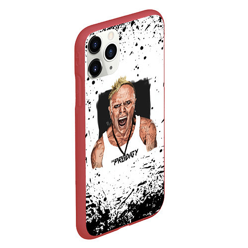 Чехол iPhone 11 Pro матовый THE PRODIGY / 3D-Красный – фото 2