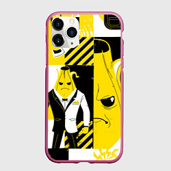 Чехол iPhone 11 Pro матовый Agent Peely Агент Пили, цвет: 3D-малиновый