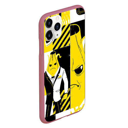 Чехол iPhone 11 Pro матовый Agent Peely Агент Пили / 3D-Малиновый – фото 2