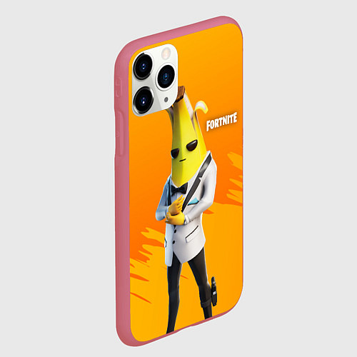 Чехол iPhone 11 Pro матовый Agent Peely Агент Пили / 3D-Малиновый – фото 2