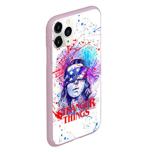 Чехол iPhone 11 Pro матовый STRANGER THINGS / 3D-Розовый – фото 2