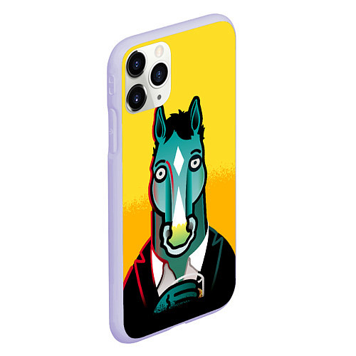 Чехол iPhone 11 Pro матовый BoJack Horseman / 3D-Светло-сиреневый – фото 2