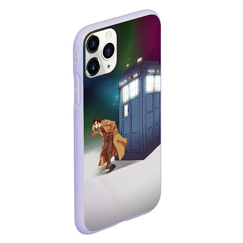 Чехол iPhone 11 Pro матовый THE DOCTOR / 3D-Светло-сиреневый – фото 2