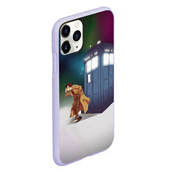 Чехол iPhone 11 Pro матовый THE DOCTOR, цвет: 3D-светло-сиреневый — фото 2