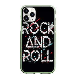 Чехол iPhone 11 Pro матовый Rock And Roll, цвет: 3D-салатовый