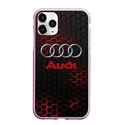 Чехол iPhone 11 Pro матовый AUDI, цвет: 3D-розовый