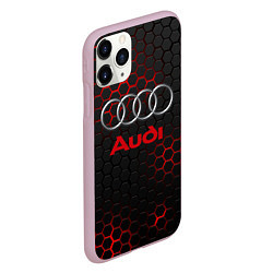 Чехол iPhone 11 Pro матовый AUDI, цвет: 3D-розовый — фото 2