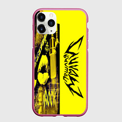 Чехол iPhone 11 Pro матовый Пошлая Молли, цвет: 3D-малиновый