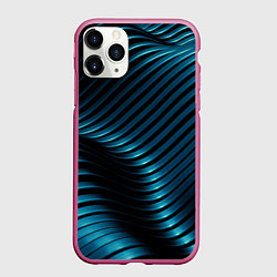 Чехол iPhone 11 Pro матовый Плавность,, цвет: 3D-малиновый