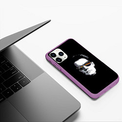 Чехол iPhone 11 Pro матовый Twin Peaks, цвет: 3D-фиолетовый — фото 2