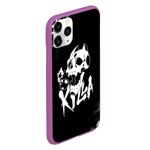 Чехол iPhone 11 Pro матовый KILLER QUEEN / 3D-Фиолетовый – фото 2