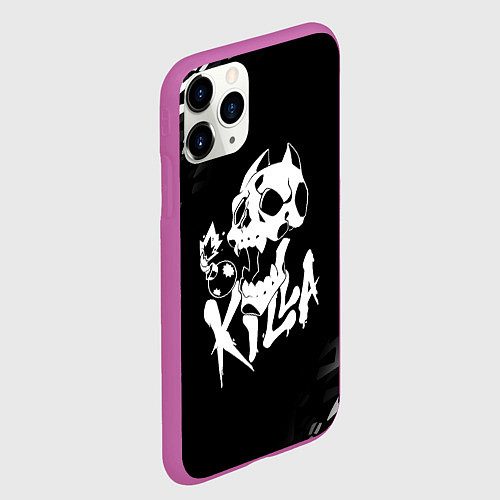 Чехол iPhone 11 Pro матовый KILLER QUEEN / 3D-Фиолетовый – фото 2