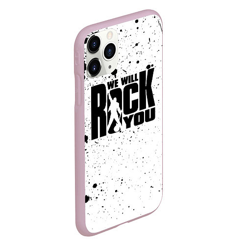 Чехол iPhone 11 Pro матовый Queen - We Will Rock You / 3D-Розовый – фото 2