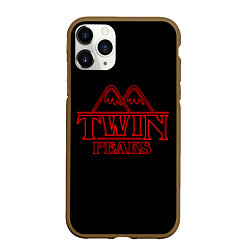 Чехол iPhone 11 Pro матовый Twin Peaks, цвет: 3D-коричневый