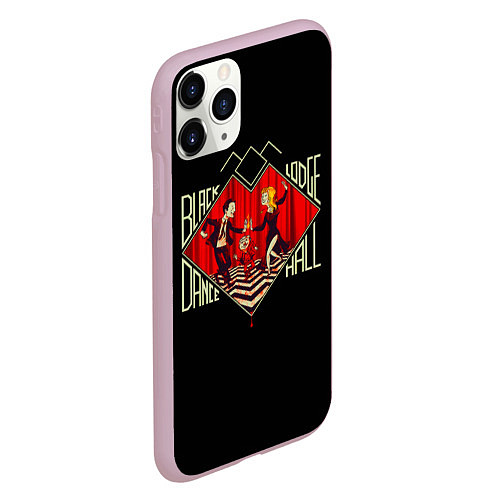 Чехол iPhone 11 Pro матовый Twin Peaks / 3D-Розовый – фото 2