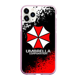 Чехол iPhone 11 Pro матовый RESIDENT EVIL UMBRELLA, цвет: 3D-розовый