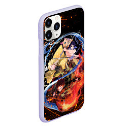 Чехол iPhone 11 Pro матовый KIMETSU NO YAIBA, цвет: 3D-светло-сиреневый — фото 2