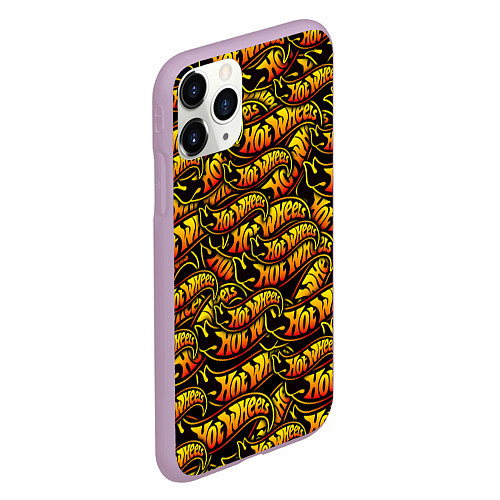 Чехол iPhone 11 Pro матовый Hot Wheels / 3D-Сиреневый – фото 2