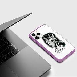 Чехол iPhone 11 Pro матовый Queen, цвет: 3D-фиолетовый — фото 2