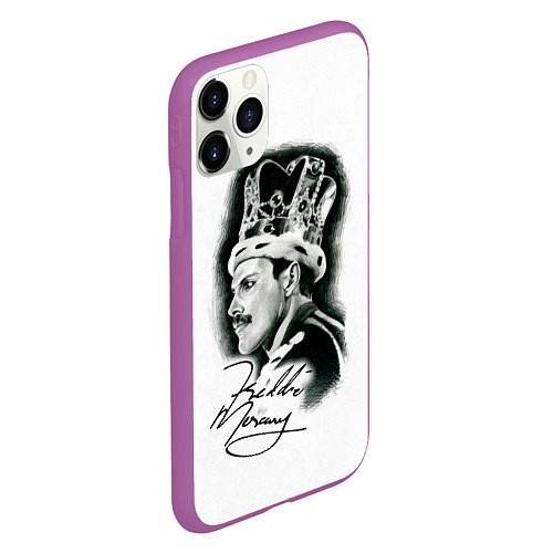 Чехол iPhone 11 Pro матовый Queen / 3D-Фиолетовый – фото 2