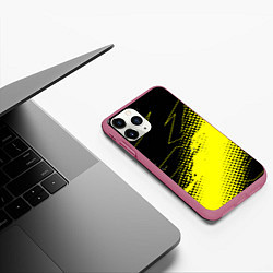 Чехол iPhone 11 Pro матовый Bona Fide Одежда для фитнеcа, цвет: 3D-малиновый — фото 2