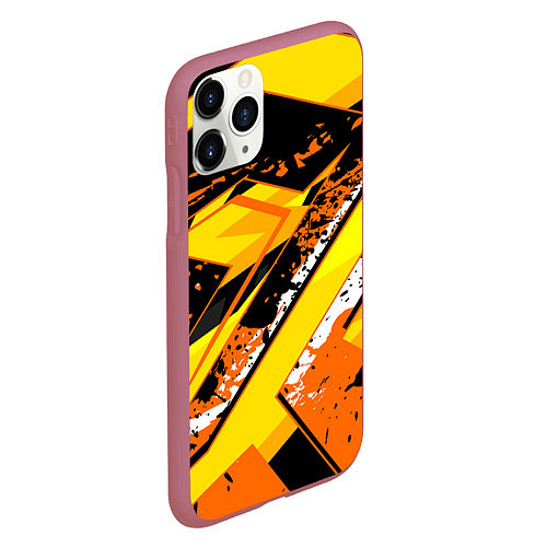 Чехол iPhone 11 Pro матовый Bona Fide / 3D-Малиновый – фото 2