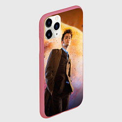 Чехол iPhone 11 Pro матовый DOCTOR WHO, цвет: 3D-малиновый — фото 2