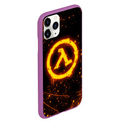 Чехол iPhone 11 Pro матовый HALF-LIFE, цвет: 3D-фиолетовый — фото 2