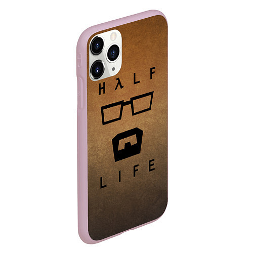 Чехол iPhone 11 Pro матовый HALF-LIFE / 3D-Розовый – фото 2