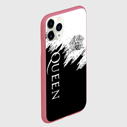 Чехол iPhone 11 Pro матовый QUEEN / 3D-Малиновый – фото 2