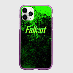 Чехол iPhone 11 Pro матовый FALLOUT, цвет: 3D-фиолетовый