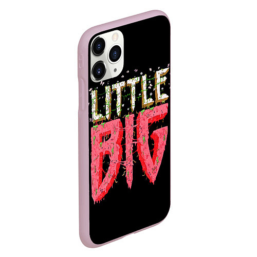 Чехол iPhone 11 Pro матовый Little Big / 3D-Розовый – фото 2