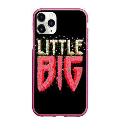 Чехол iPhone 11 Pro матовый Little Big, цвет: 3D-малиновый