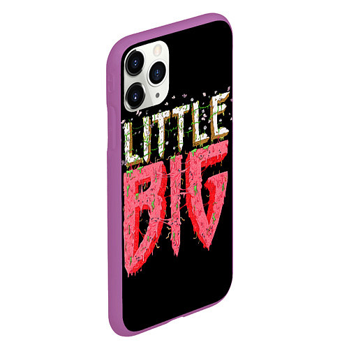 Чехол iPhone 11 Pro матовый Little Big / 3D-Фиолетовый – фото 2