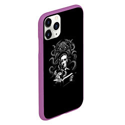 Чехол iPhone 11 Pro матовый Ктулху, цвет: 3D-фиолетовый — фото 2