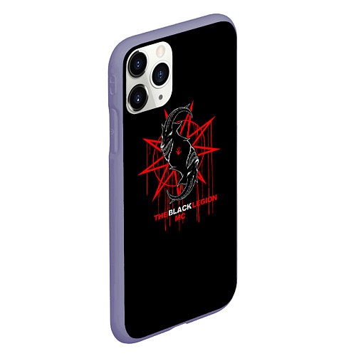 Чехол iPhone 11 Pro матовый Slipknot / 3D-Серый – фото 2