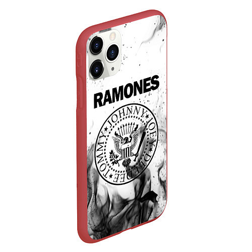 Чехол iPhone 11 Pro матовый RAMONES / 3D-Красный – фото 2